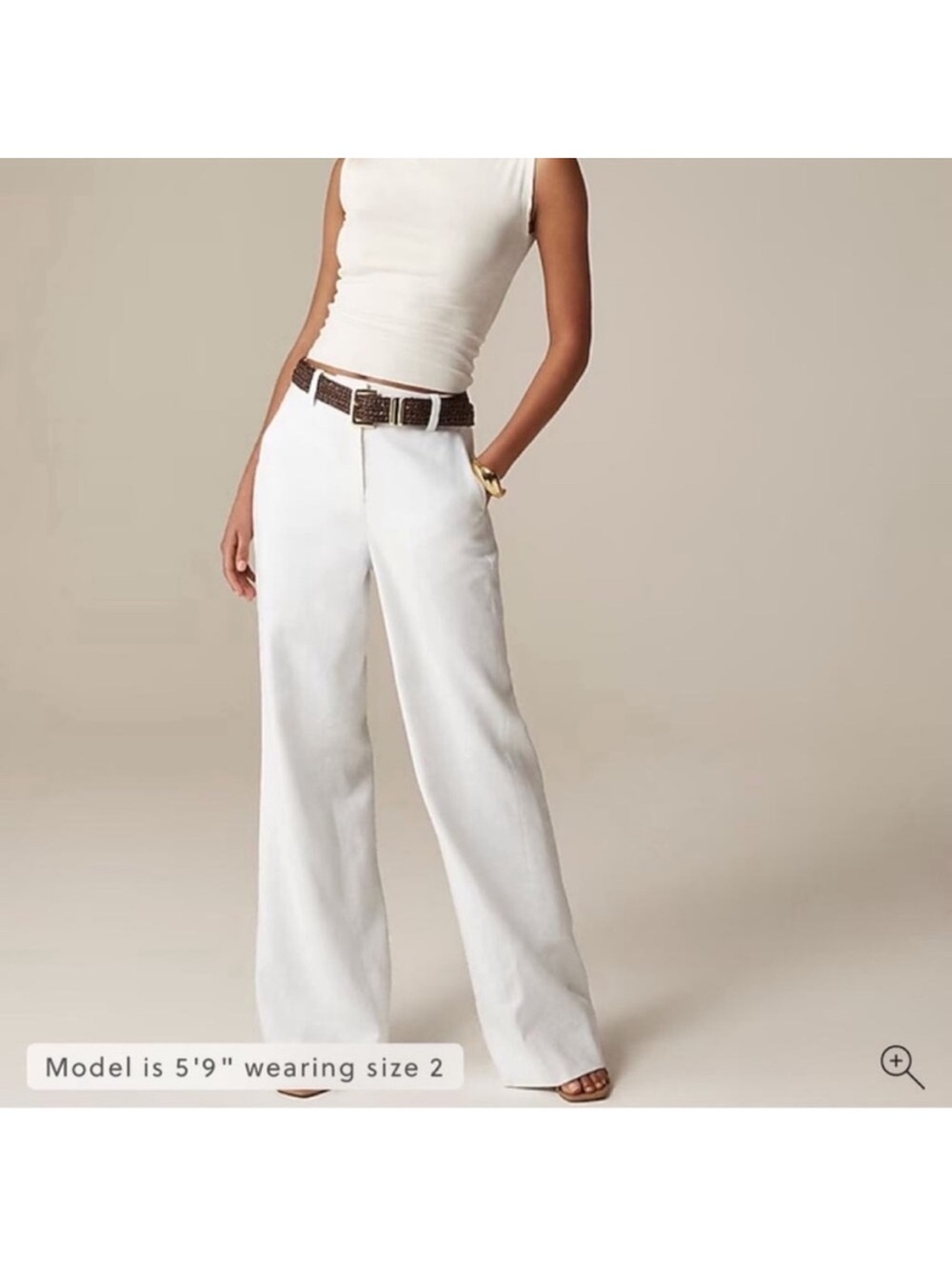 J.Crew Carolina flare pant in stretch linen blend